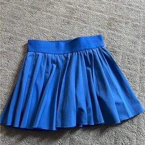 Blue Pleated Women's Skirt